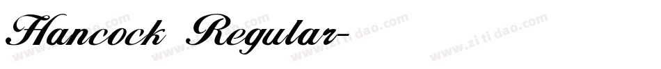 Hancock Regular字体转换